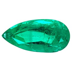 GIA Certified 1.06 Carat Natural Colombian Emerald 