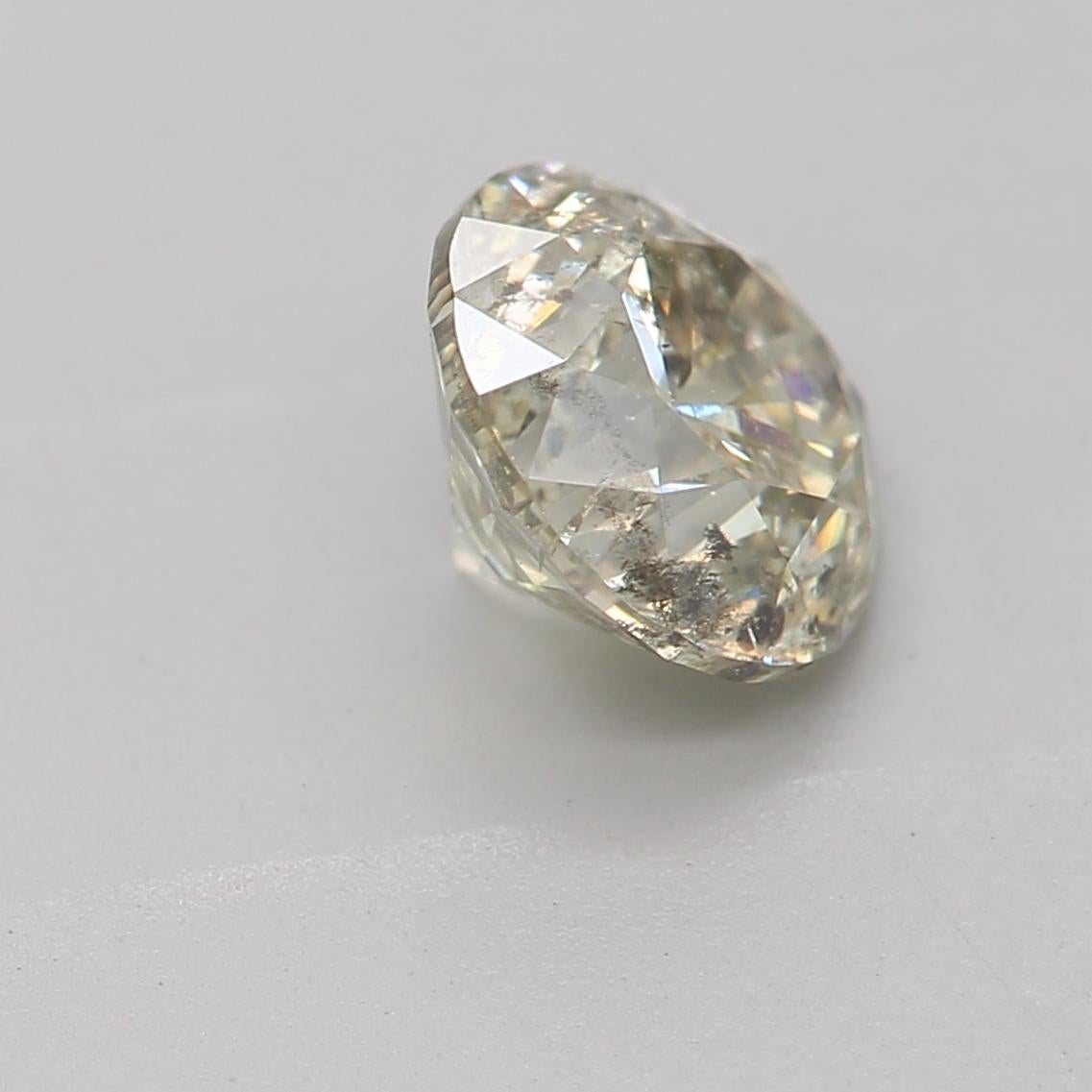 da uomo o donna Diamante certificato GIA da 1,06 carati con colore Q - R e chiarezza I2 in vendita