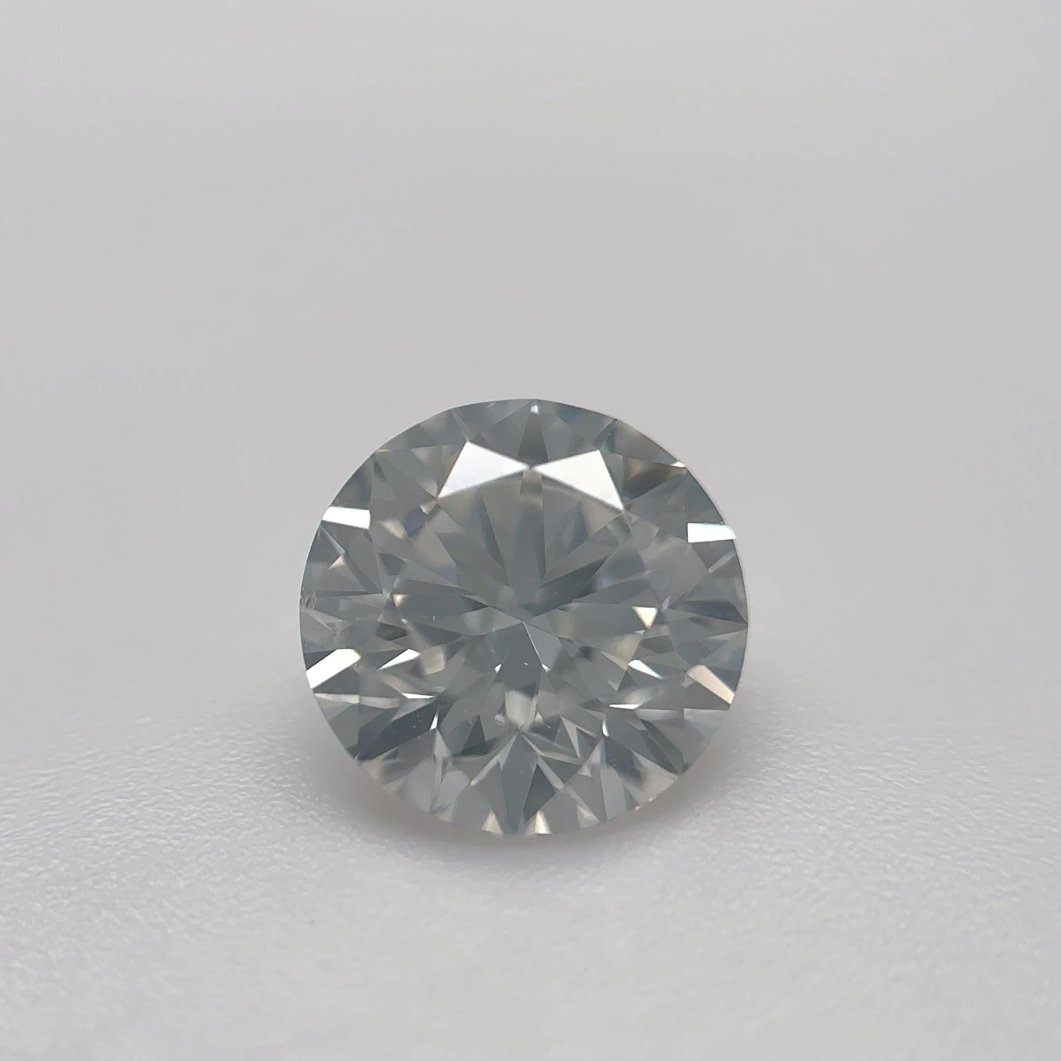 Taille ronde Diamant naturel brillant rond de 1.06 carats certifié par la GIA (bagues de fiançailles) en vente