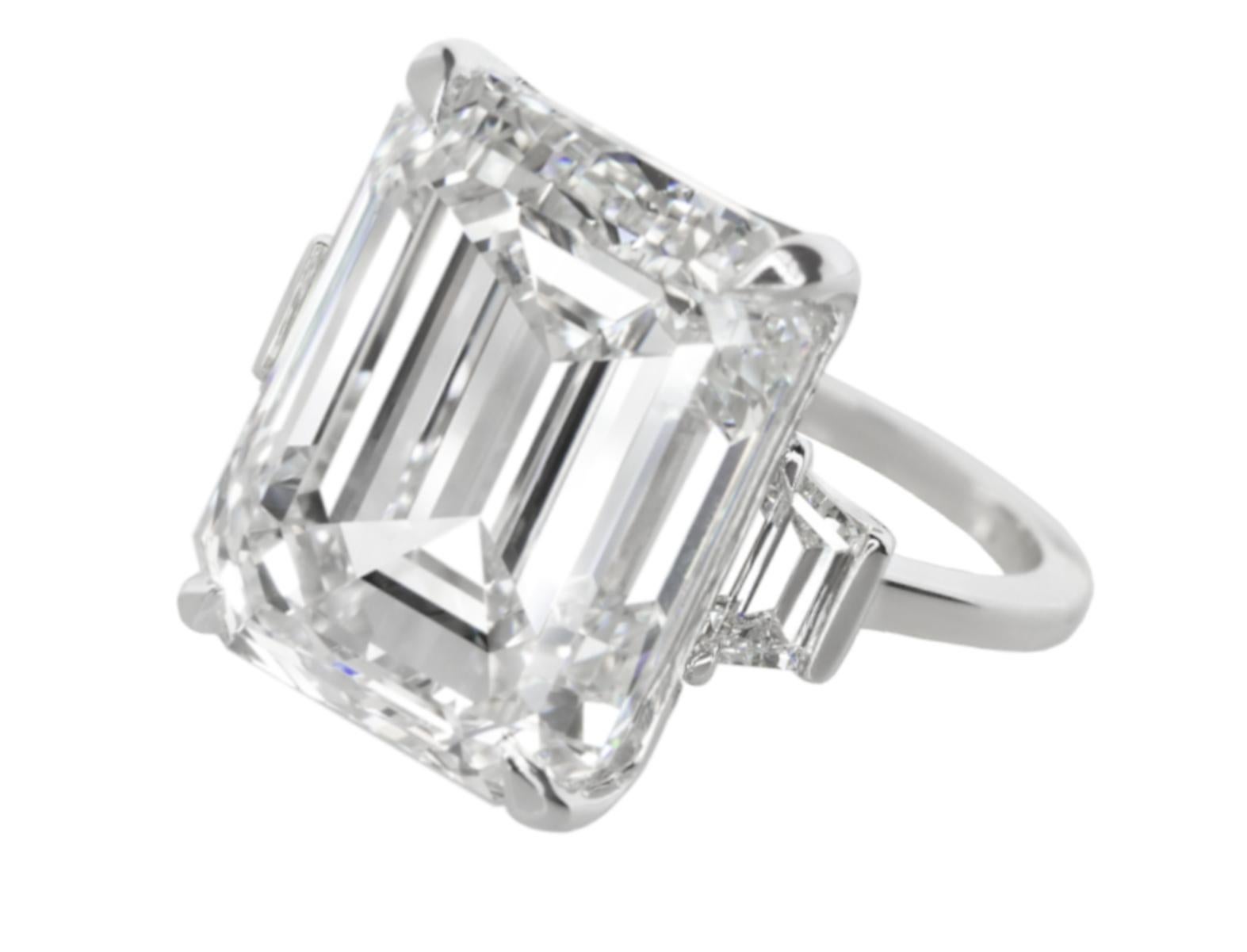 6ct emerald cut diamond ring