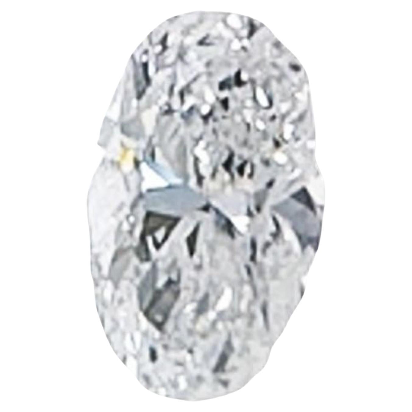 Diamant ovale de 1.07 carats certifié par le GIA