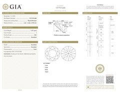 GIA Certified 1.07 Carat Round Diamond Sunshine Halo Gold Pendant Necklace