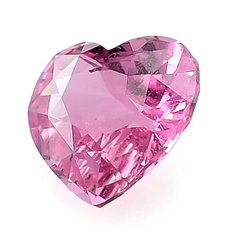 Mixed Cut GIA Certified 1.07 Carats Heated Pink Sapphire  For Sale