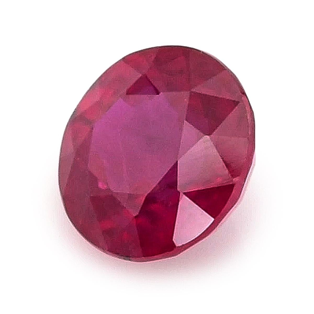 Modern GIA Certified 1.07 Carats Natural Burma Ruby, Ruby Gemstone, July Birthstone For Sale