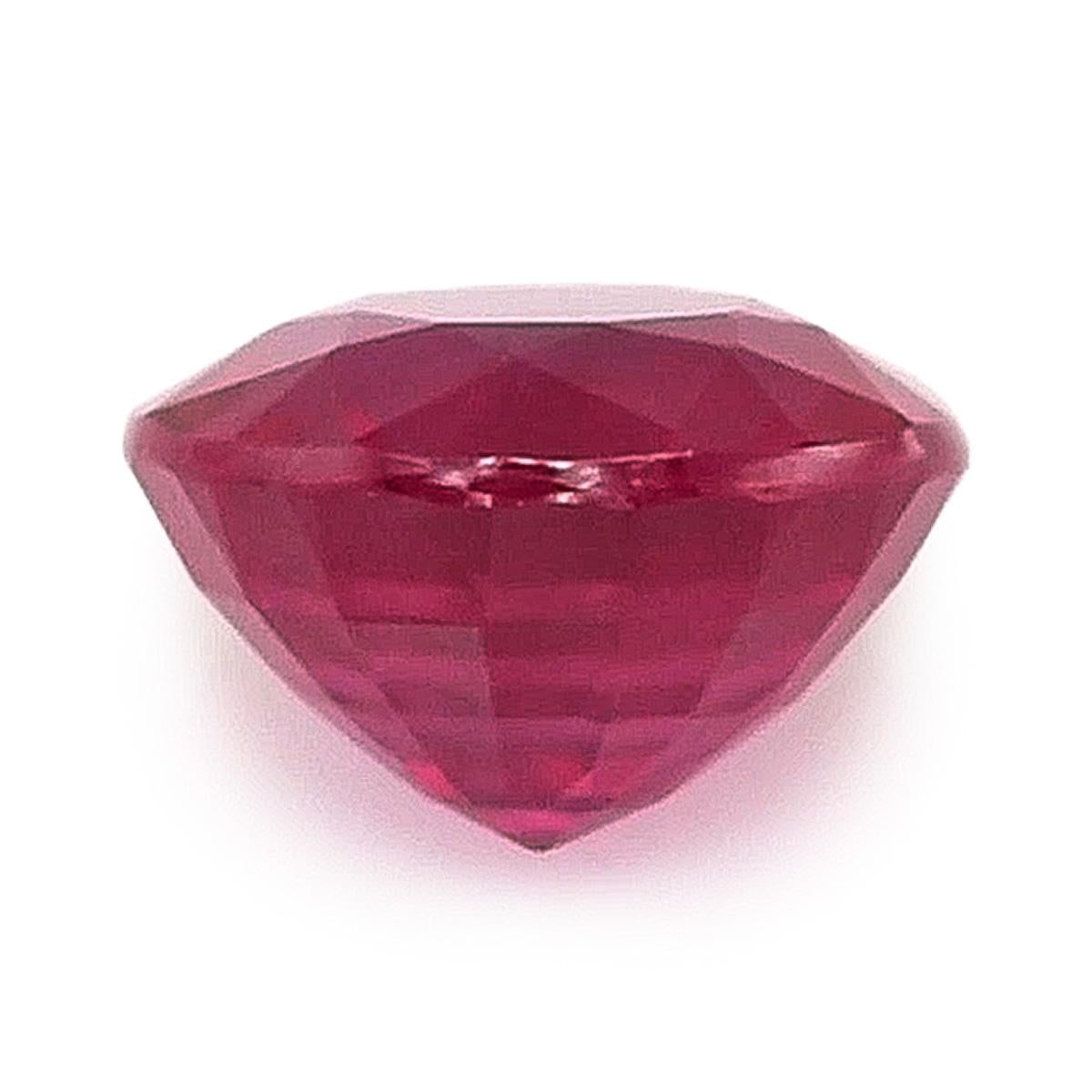 Brilliant Cut GIA Certified 1.07 Carats Natural Burma Ruby, Ruby Gemstone, July Birthstone For Sale