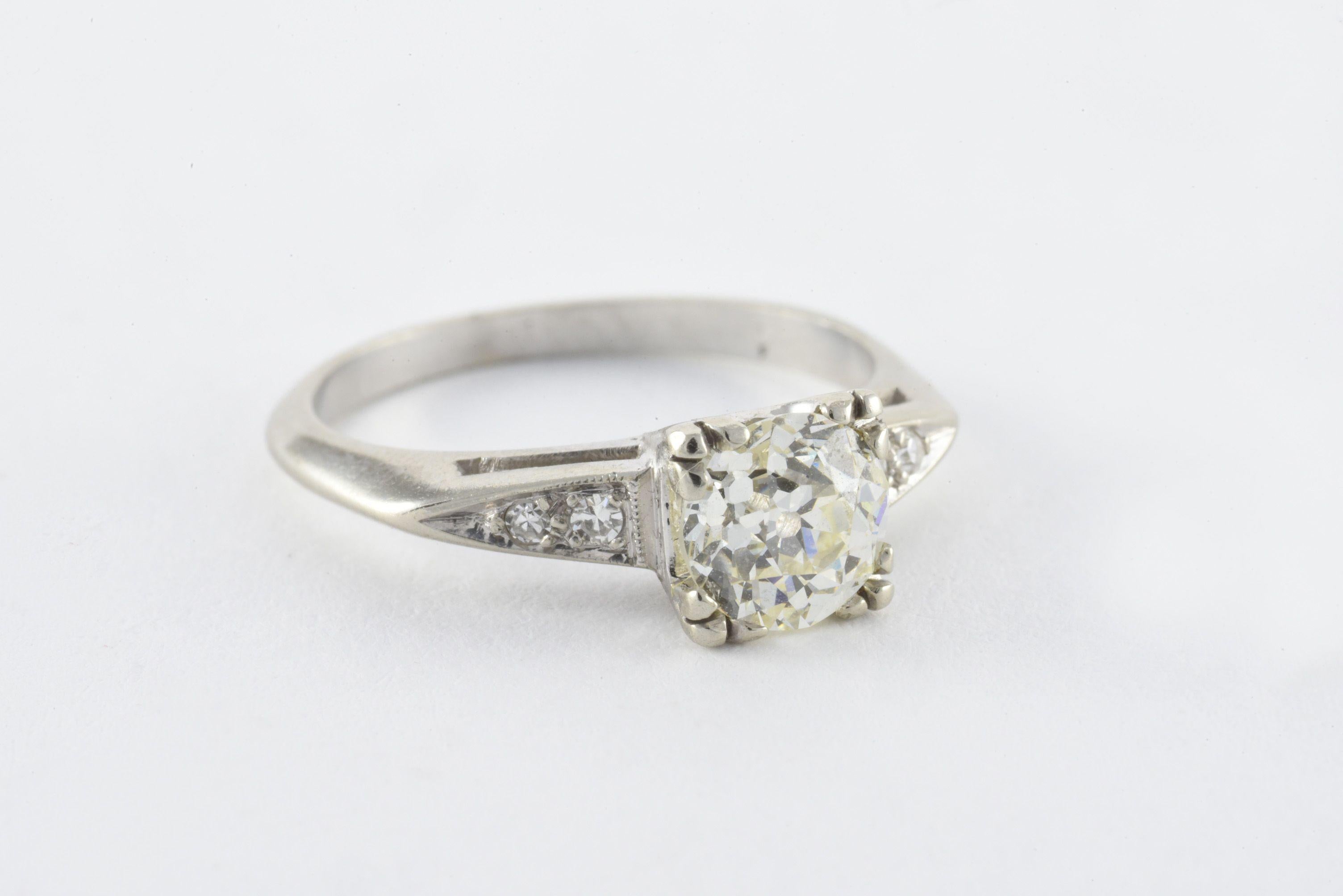 GIA-zertifizierter Verlobungsring mit 1,08 Karat Diamant Damen im Angebot