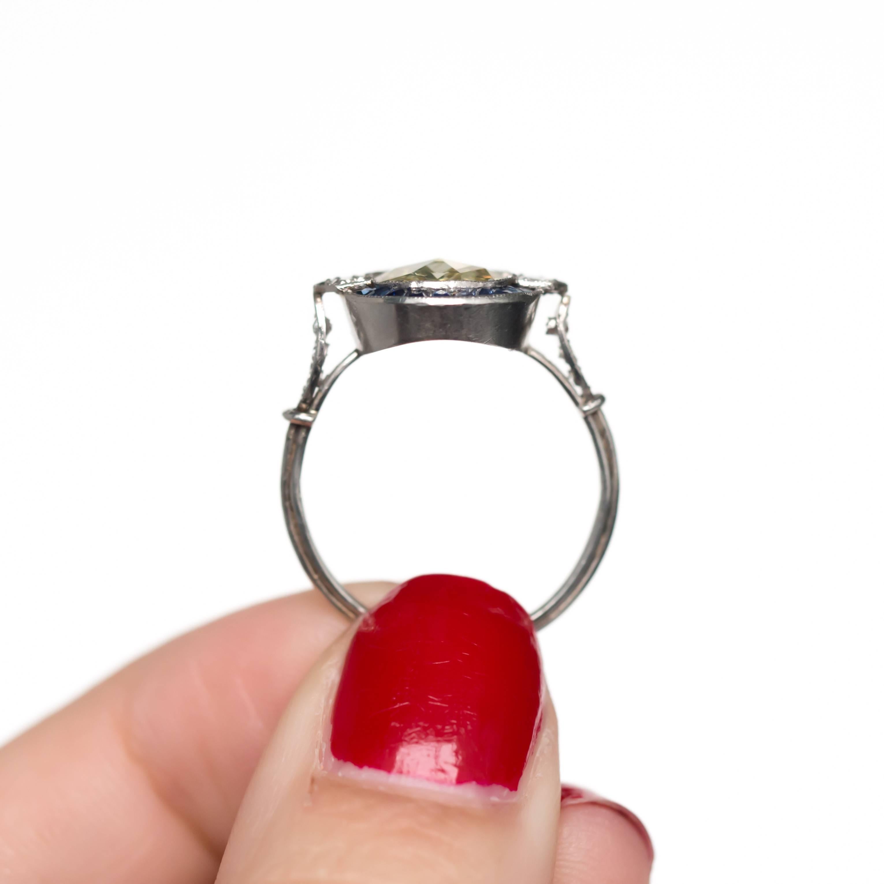 GIA Certified 1.08 Carat Diamond Platinum Engagement Ring In Excellent Condition In Atlanta, GA