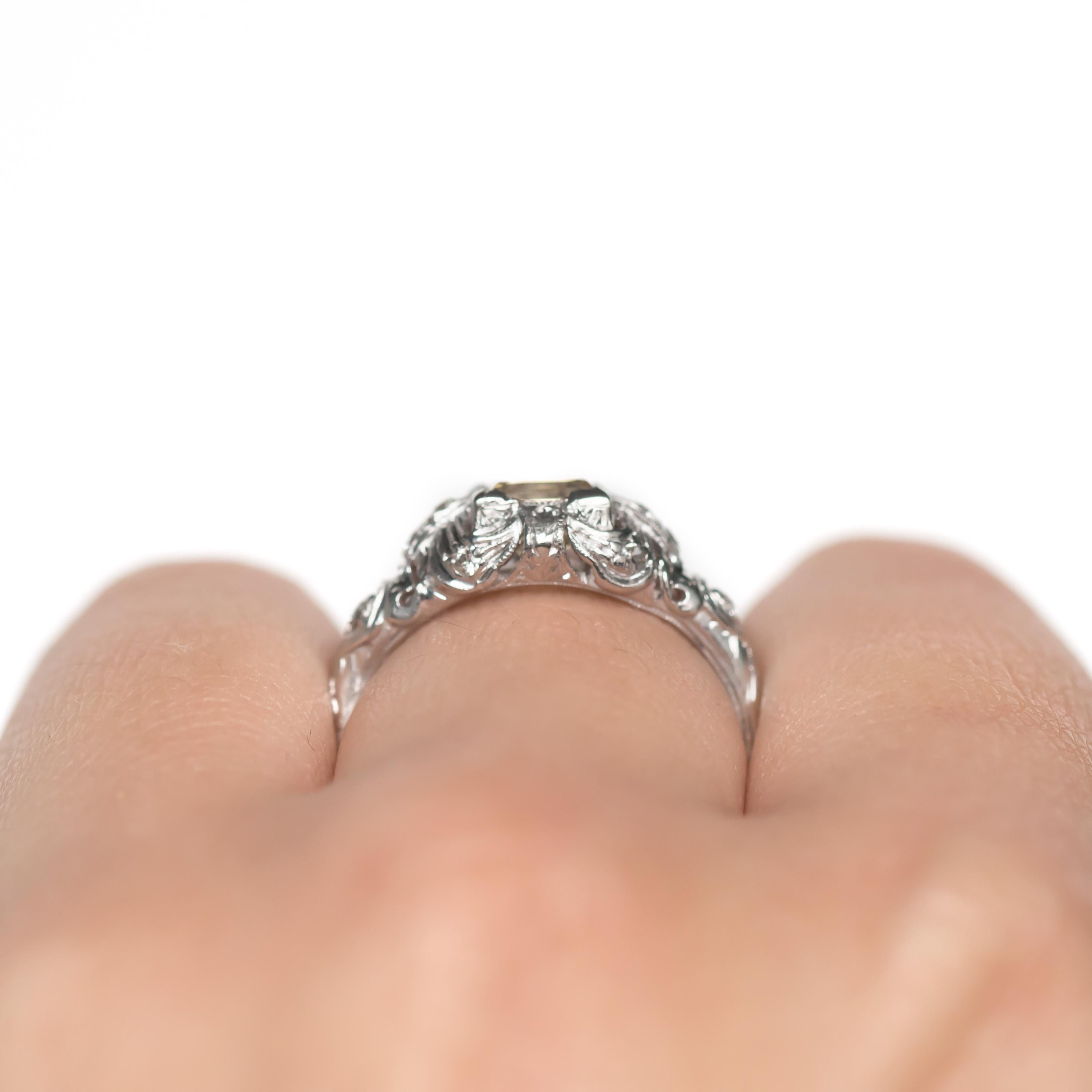 GIA Certified 1.08 Carat Diamond Platinum Engagement Ring 3
