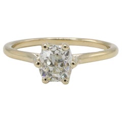 GIA Certified 1.08 Carat Old Mine Brilliant I S2 Natural Diamond Engagement Ring