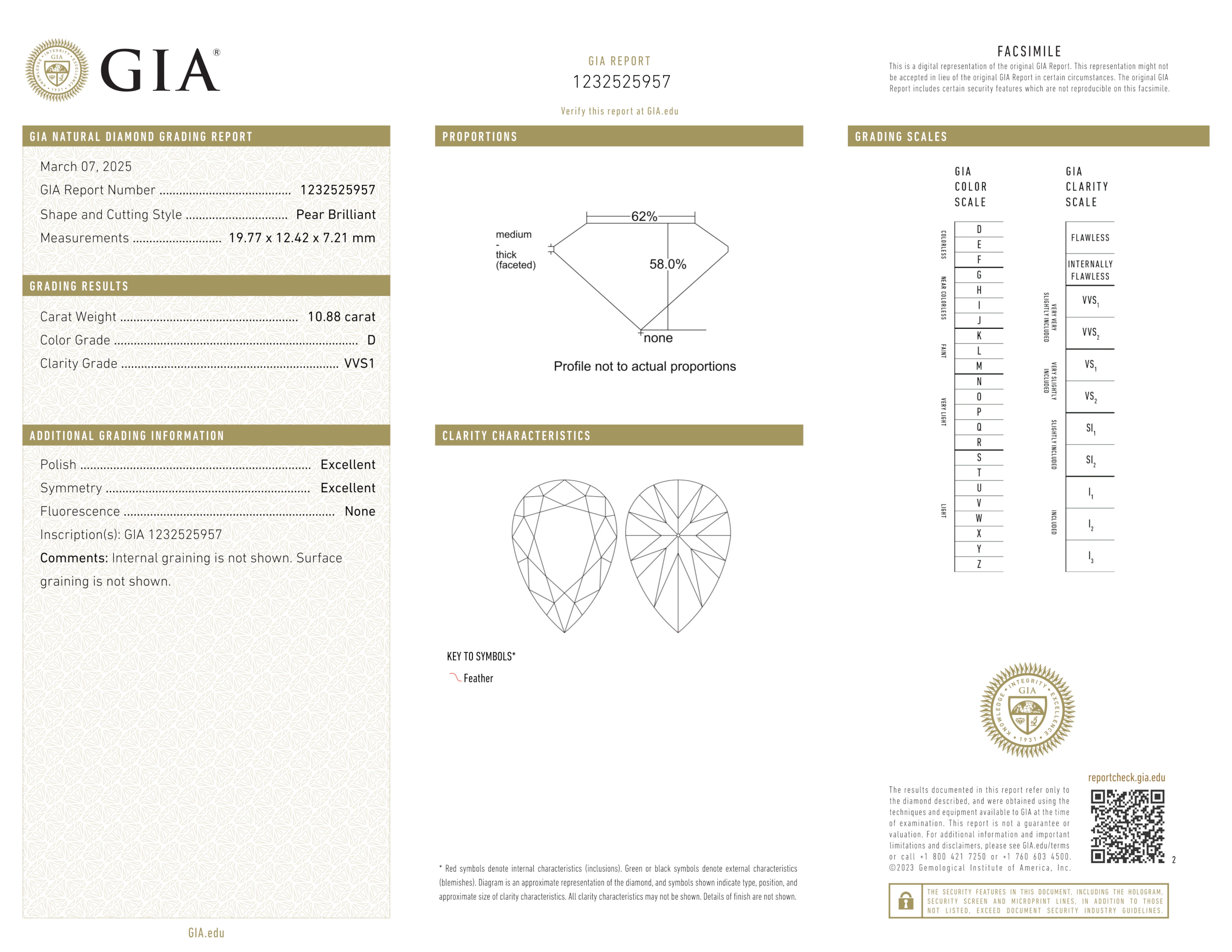 Anello con diamante brillante a pera certificato GIA da 10,88 carati di colore D VVS1 in platino in vendita 1