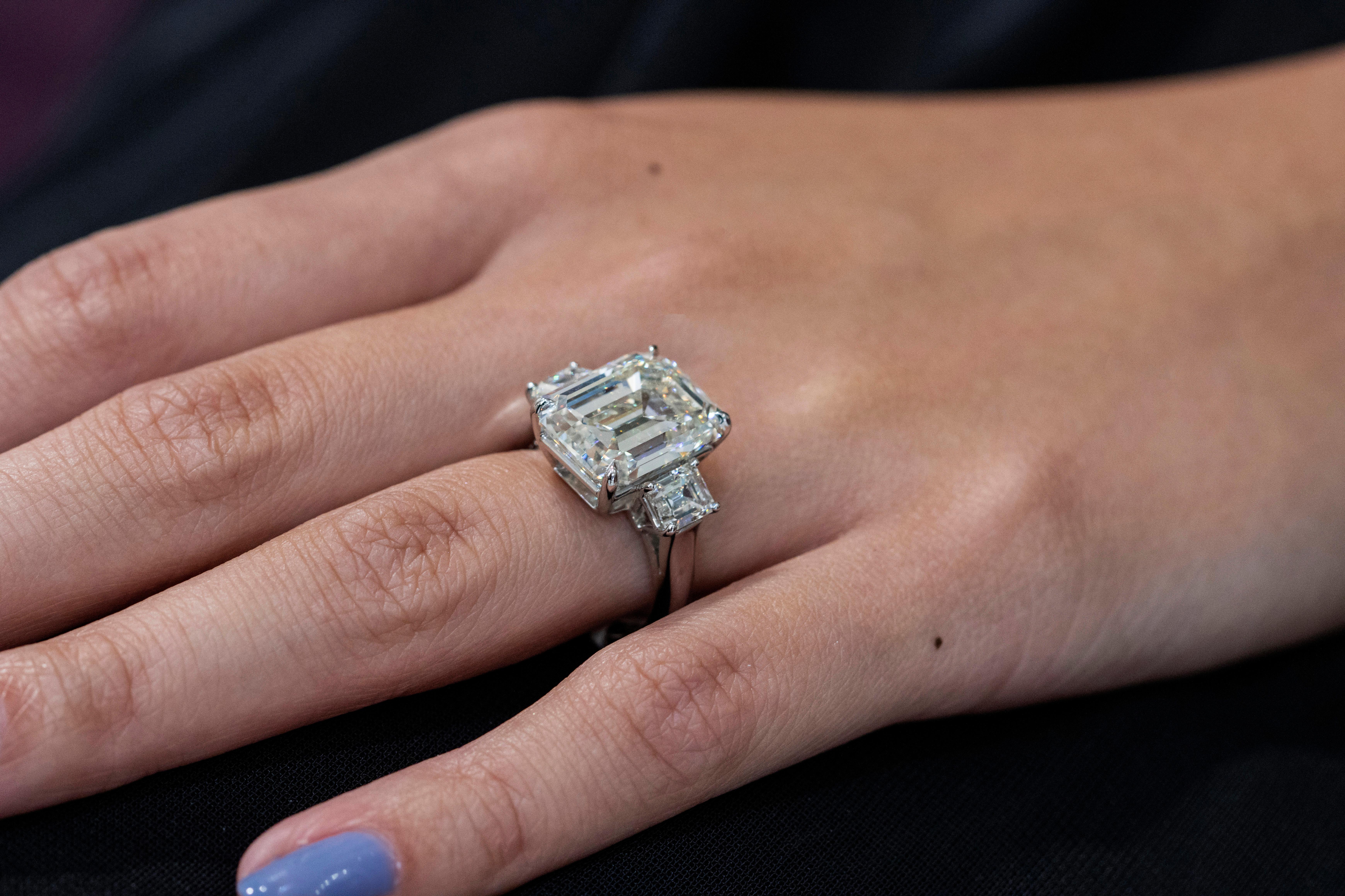 small emerald cut engagement rings
