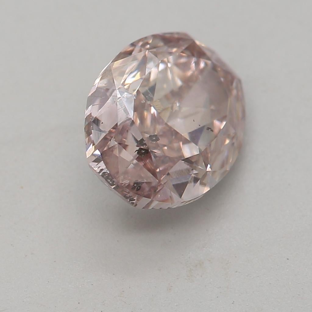 da uomo o donna Diamante certificato GIA da 1,09 carati Fancy Brown Pink con purezza I1 in vendita