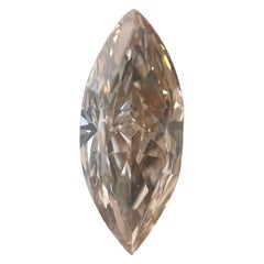 GIA Certified 1.09 Carat Fancy Pink-Brown VVS2 Marquise Diamond GIA Certified 1.09 Carat Fancy Pink-Brown VVS2 Marquise Diamond