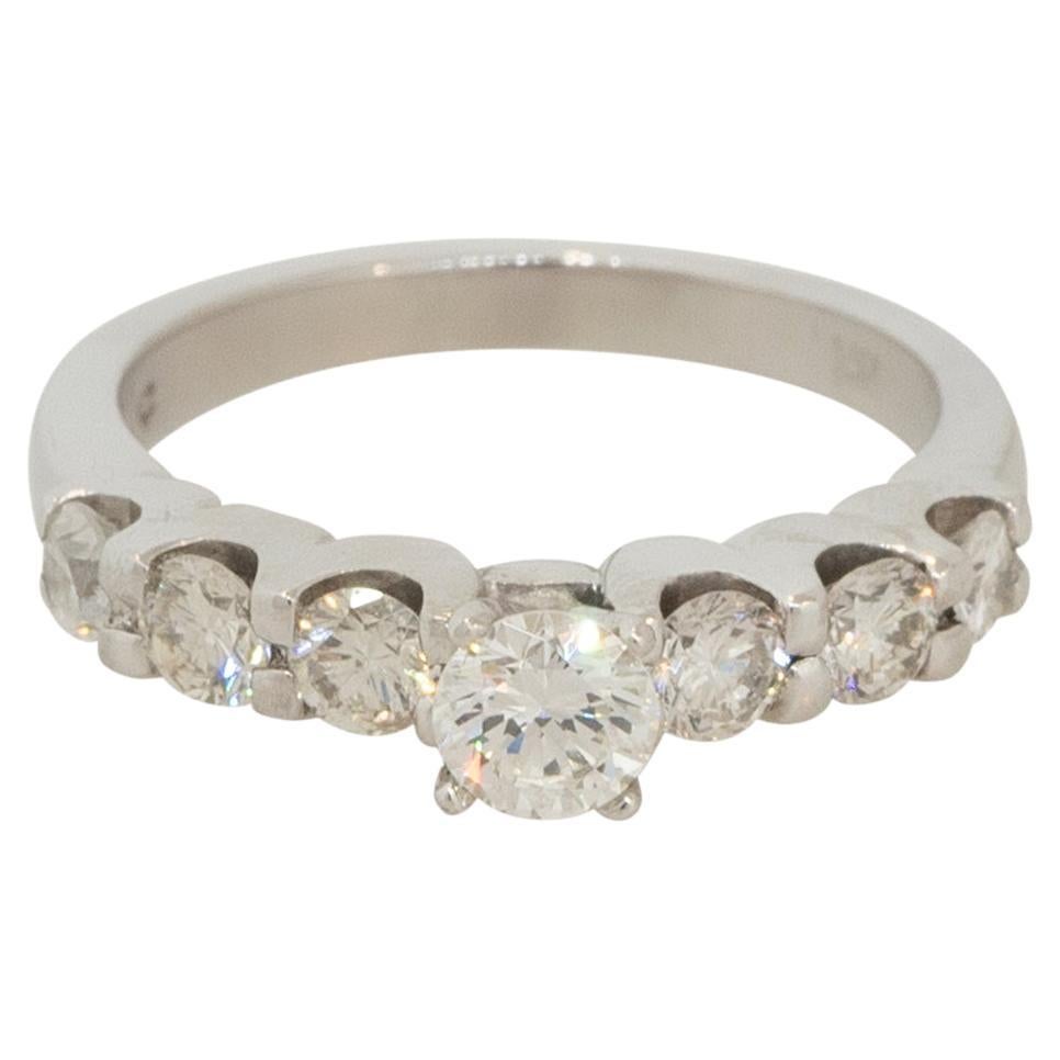 GIA Certified 1.09 Carat Round Diamond Engagement Ring 14 Karat in Stock