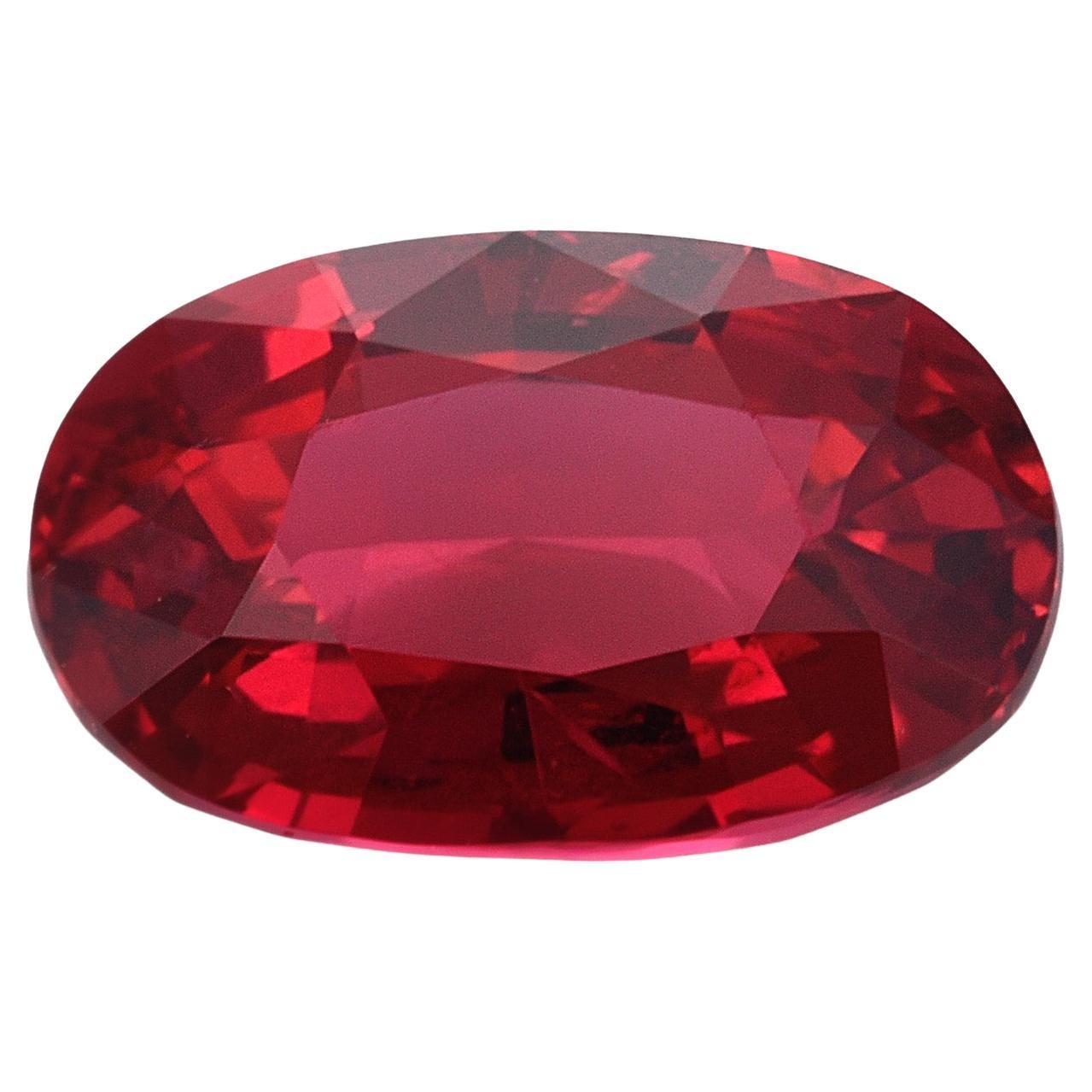 GIA Certified 1.09 Carats Unheated Mozambique Ruby For Sale