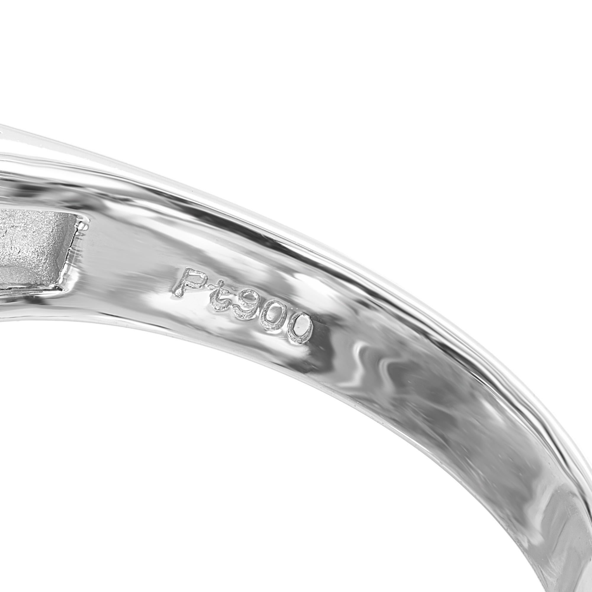 Anello di fidanzamento in platino con zaffiro ovale certificato GIA da 10,99 carati e diamante 2