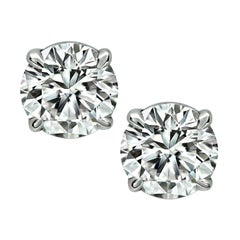 Clous d'oreilles en diamants certifiés GIA de 1,09 carat et 1,03 carat