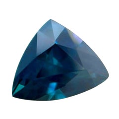 GIA Certified 1.09ct Natural Natural Triangle Cut Deep Blue Sapphire 7x5.6mm
