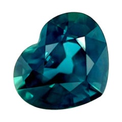 GIA Certified 1.09ct Sapphire Untreated Heart Cut Natural Fine Blue Gemstone