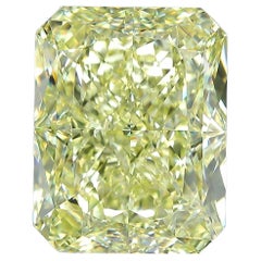 GIA Certified 10ct Fancy Yellow Radiant VVS1 Loose or Set in Solitaire Ring