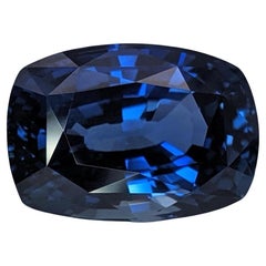 GIA Certified 10Ct Vivid Blue Sapphire Cushion Cut 13.8x9.2mm: Loose Gemstone