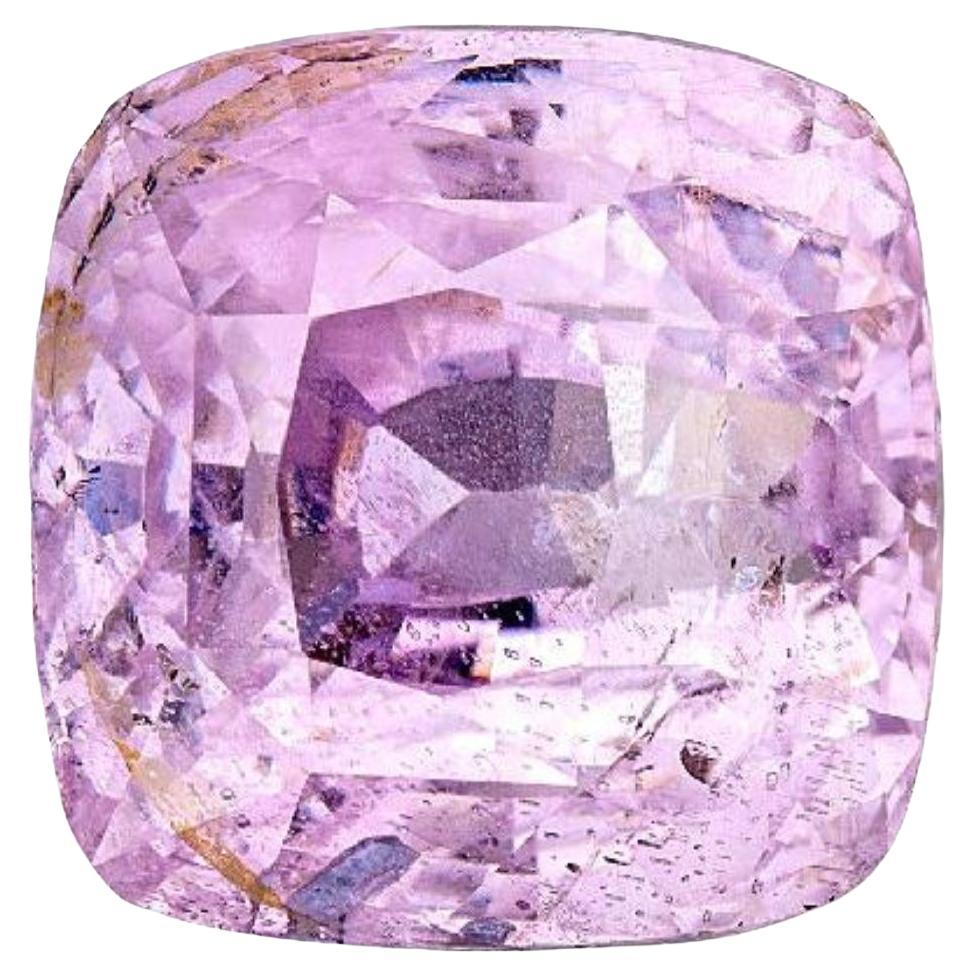 GIA Certified 11 Carat Bubble Gum Pink Sapphire Cushion Cut Ceylon Loose Stone (pierre de Ceylan taillée en coussin) en vente