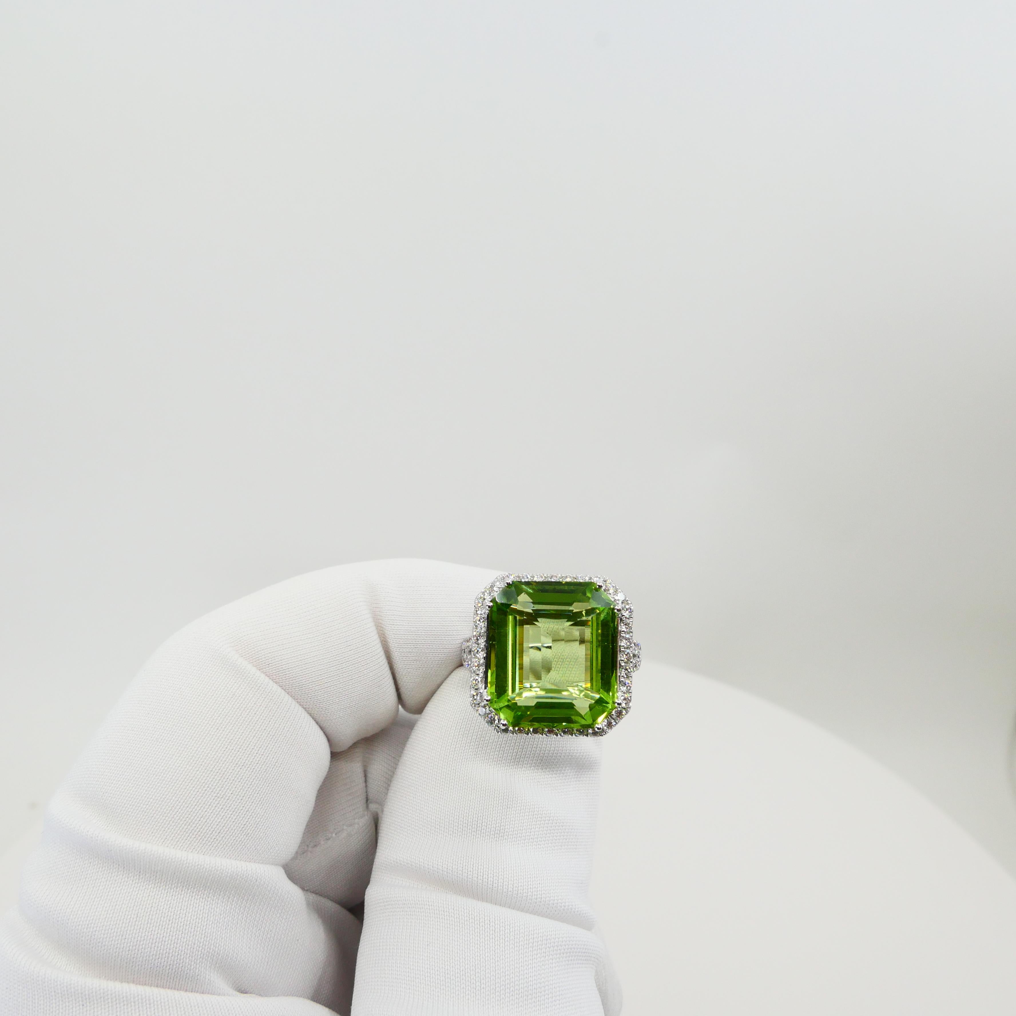 statement peridot rings