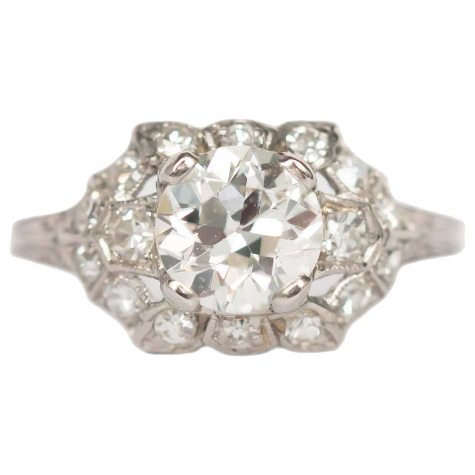 Elegant 10 Carat Diamond Platinum Engagement Ring at 1stDibs | 10 carat ...