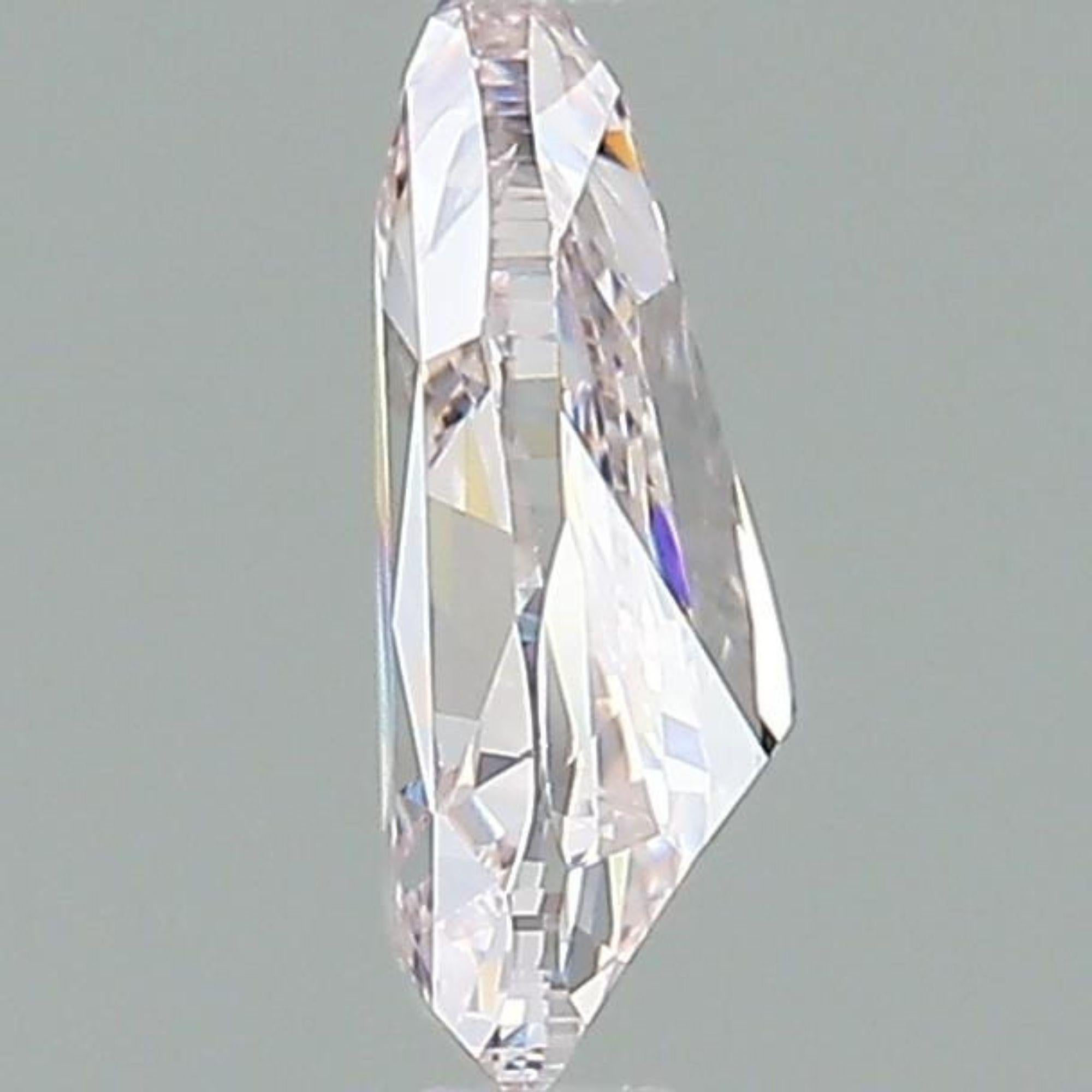 GIA Certified 1.10 Carat Fancy Light Pink Pear Cut Diamond Loose Bon état - En vente à Miami, FL