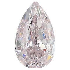 GIA Certified 1.10 Carat Fancy Light Pink Pear Cut Diamond Loose
