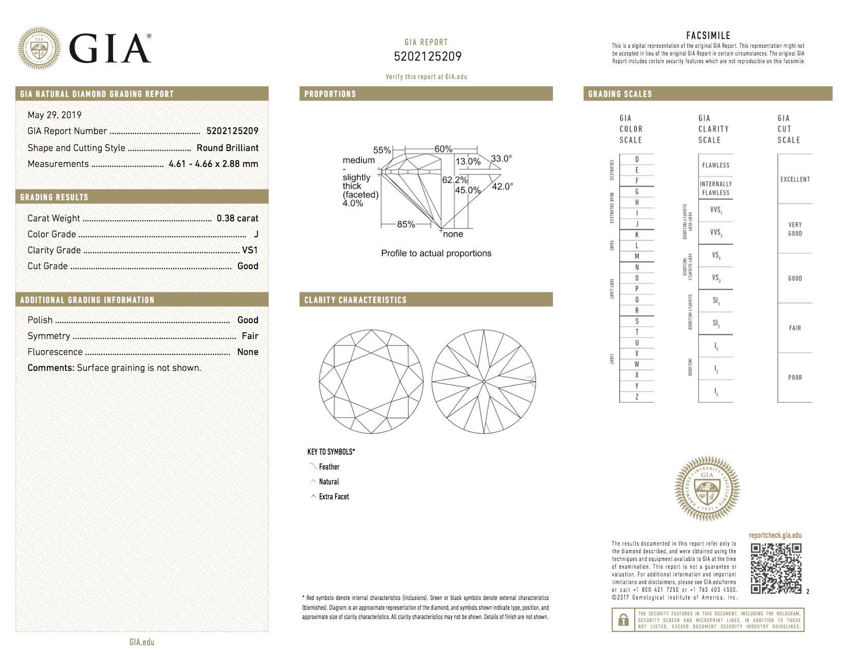 Women's or Men's GIA Certified 1.71 Carat Round VS Diamond Solitaire Halo Stud Earrings 14K Gold For Sale