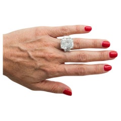 GIA Certified 11.02-carat Cut-Cornered Rectangular Diamond Ring GIA Certified 11.02-carat Cut-Cornered Rectangular Diamond Ring