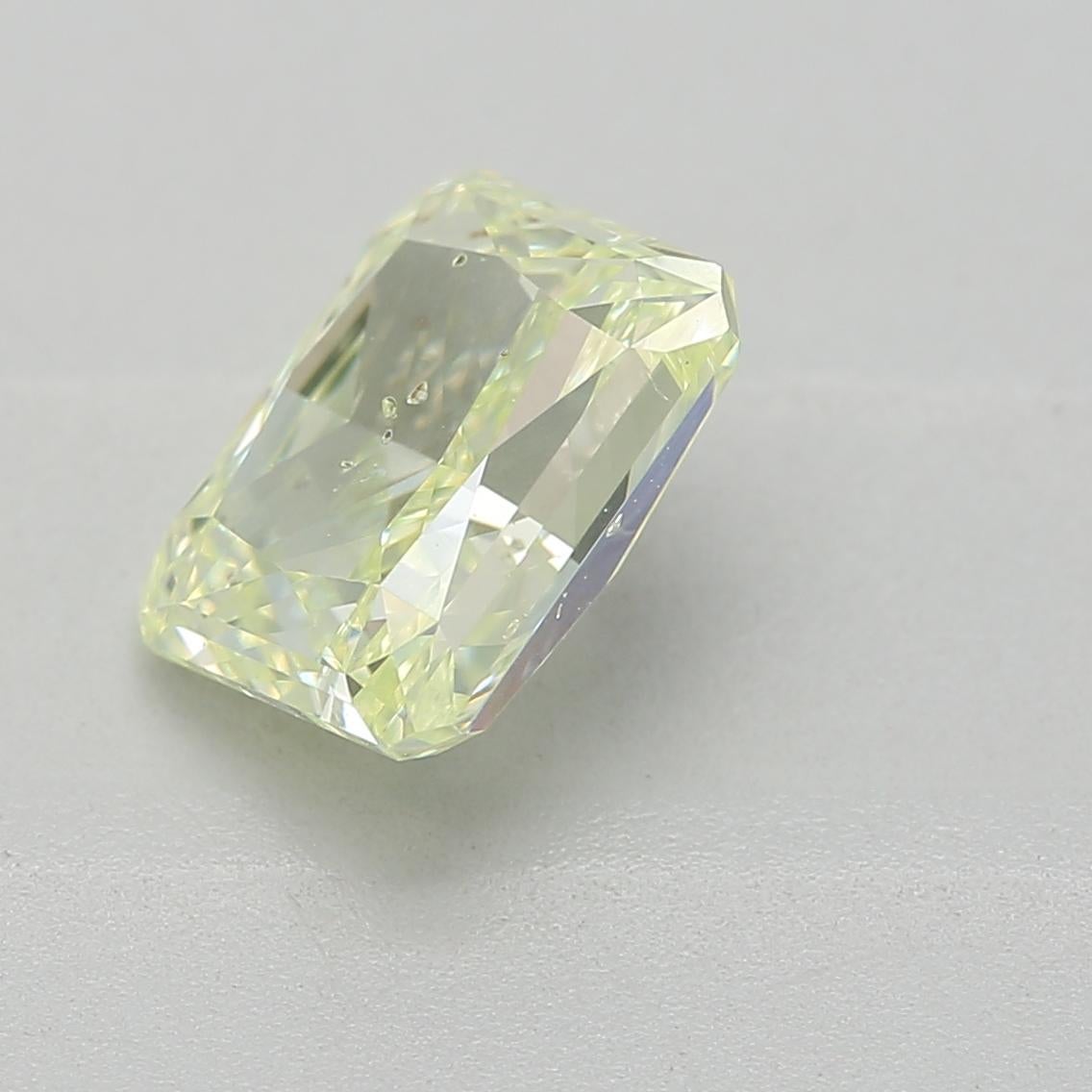 Femenino o masculino Diamante certificado por GIA de 1,11 quilates de color amarillo fantasía verde con claridad SI2 en venta