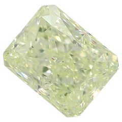 Diamante certificado por GIA de 1,11 quilates de color amarillo fantasía verde con claridad SI2