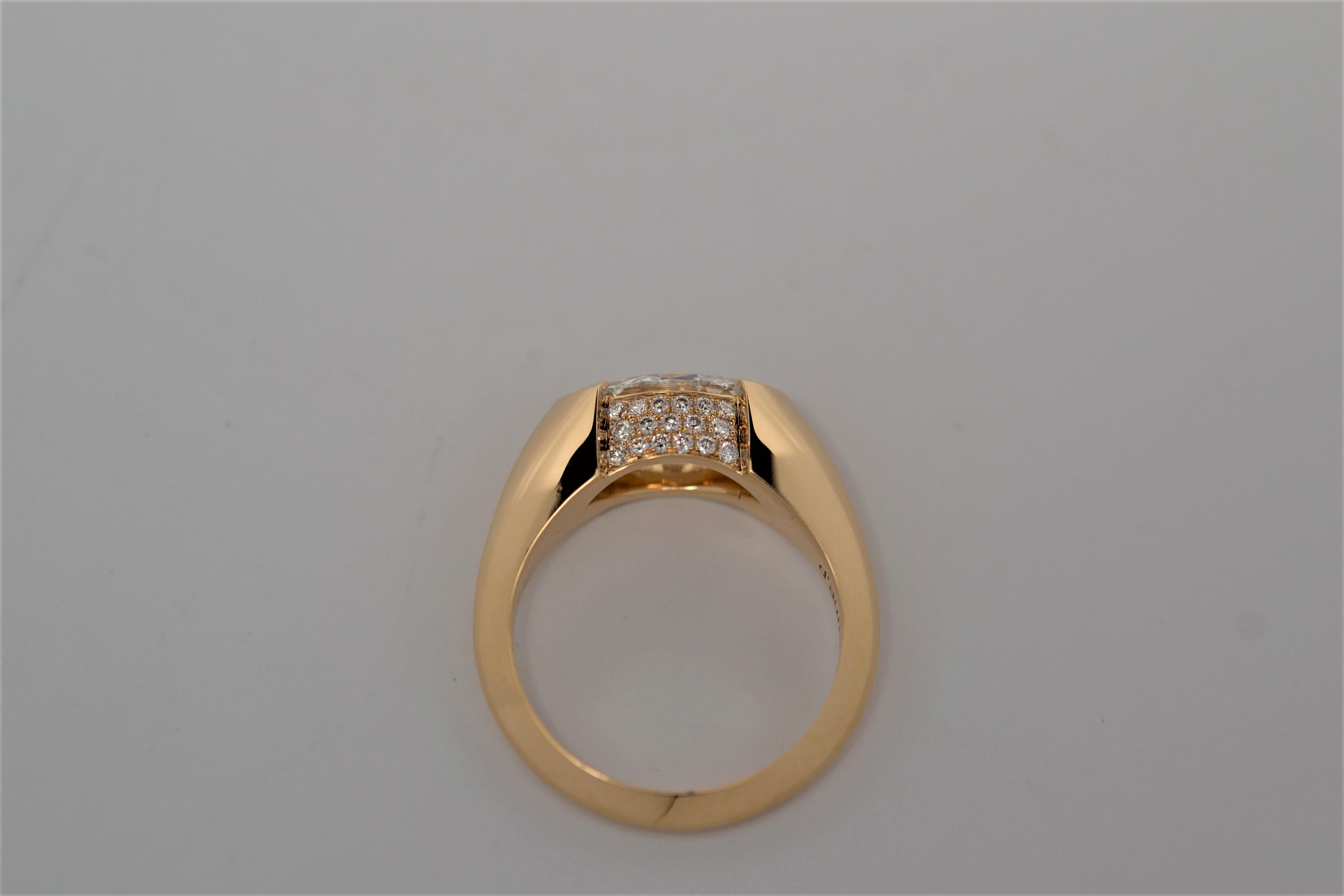 GIA zertifizierter 1,11 Karat Marquise Brillantschliff Diamantring in 18k Damen im Angebot