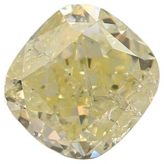 Diamante certificado por el GIA de 1,12 quilates de color amarillo claro fantasía y claridad I3