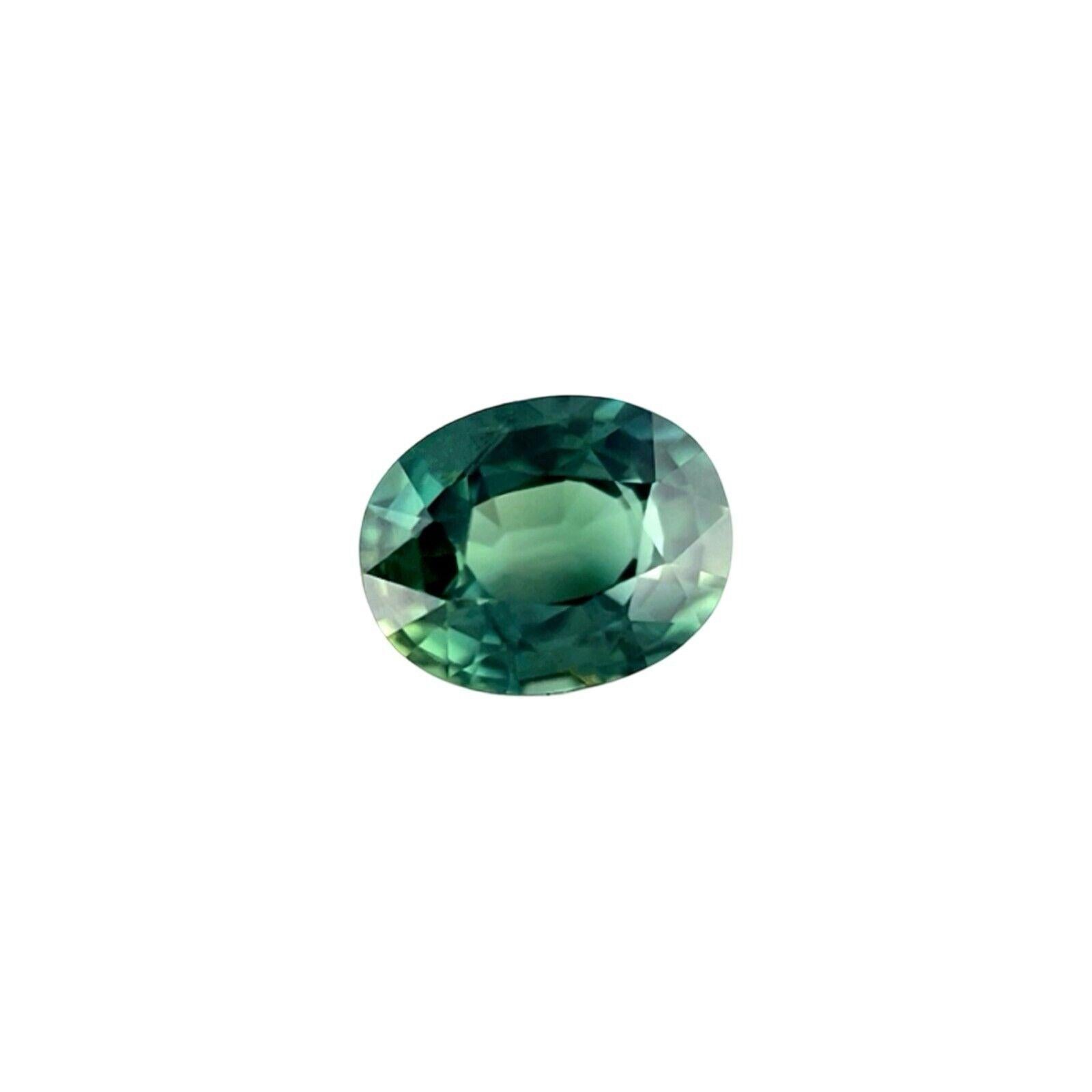 Zafiro Natural Azul Verde Certificado GIA 1,12ct 6,7x5,2mm Talla Ovalada Sin Tratar VS
 
 Gema de zafiro talla oval verde vivo azul natural sin tratar.
 Zafiro de 1,12 quilates de un bello y vivo color azul verdoso.
 Totalmente certificada por el