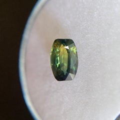 GIA Certified 1.12ct Parti Colour Australian Sapphire Blue Untreated Cushion Cut