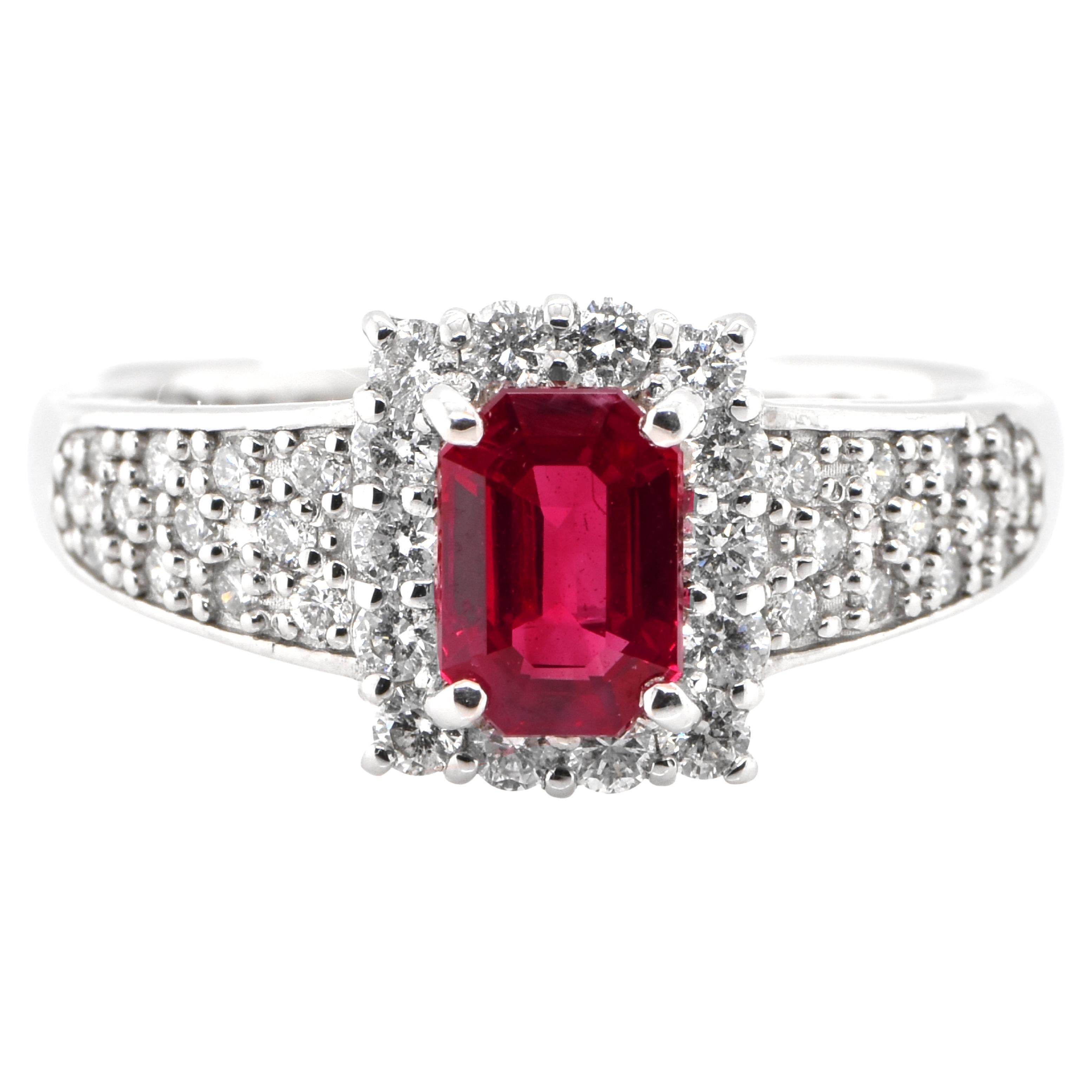 Edwardian Burmese Ruby Diamond Platinum Ring at 1stDibs | edwardian ...