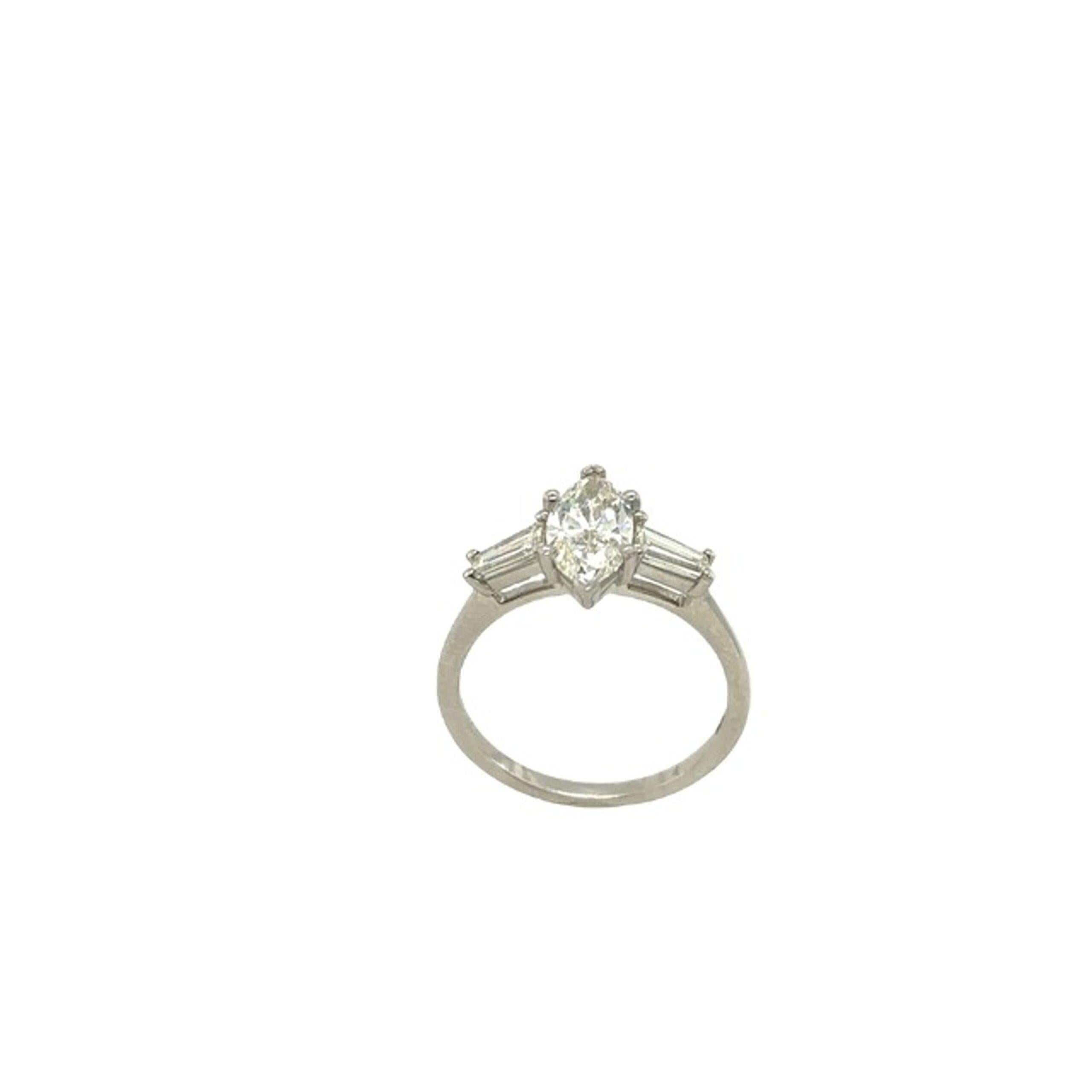 GIA Certified1.13ct Marquise Diamond Set With 2 Matching Tapered Diamonds 0.48ct

Additional Information:
Total Diamond Weight : 1.13ct+0.48ct
Diamond Colour: K/G
Diamond Clarity: I1VS
Total  Weight: 4.0g
Ring Size: M1/2
Width of the Band :