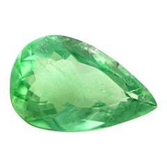 GIA Certified 1.13ct Paraiba Tourmaline Light Green Pear Cut Rare Gemstone