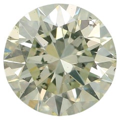 GIA Certified 1.14 Carat Fancy Light Yellow Green SI2 Clarity Diamond