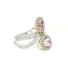 GIA Certified 1.14 Carat Very light pink SI2/I1 Clarity Diamond Ring