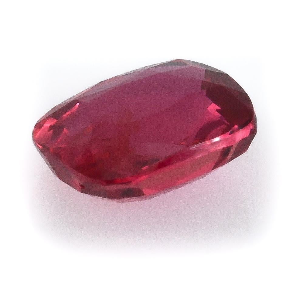 GIA Certified 1.14 Carats Unheated Mozambique Ruby In New Condition For Sale In Los Angeles, CA