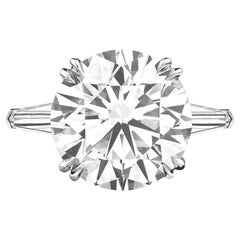 GIA Certified 11.43 Carat Round Brilliant Cut Diamond Ring