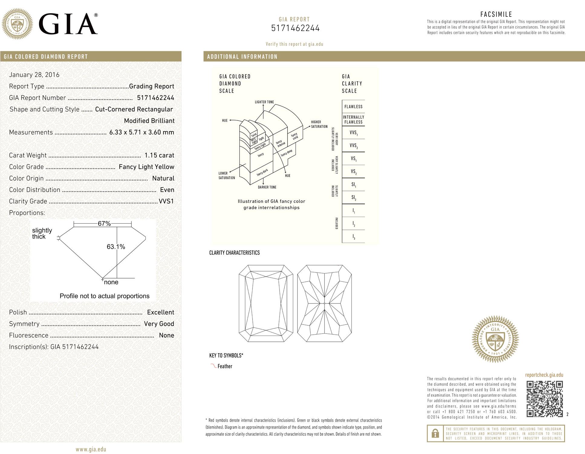 GIA Certified 1.15 Carat Diamond with French Cut Emerald Diamond Ring 3