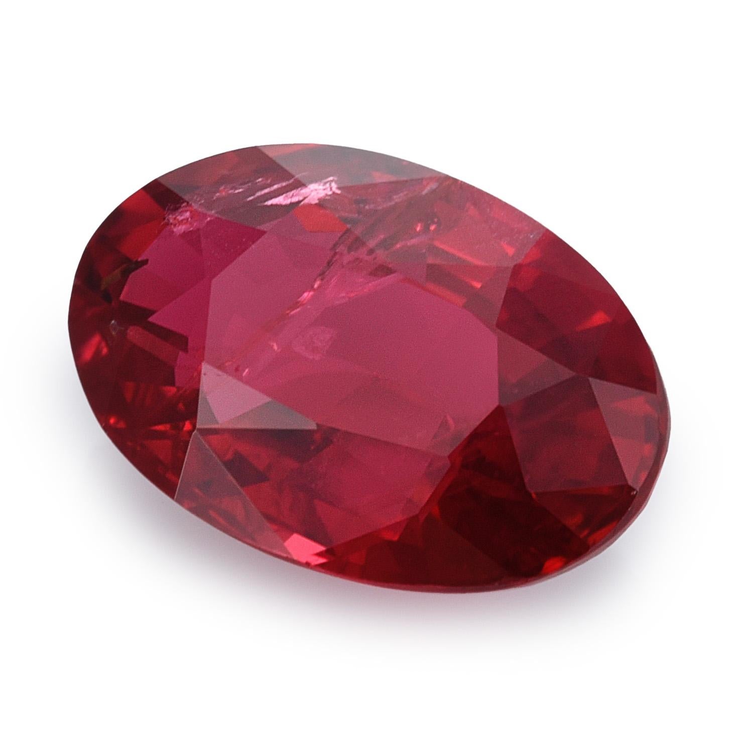 Mixed Cut GIA Certified 1.15 Carats Mozambique Ruby  For Sale