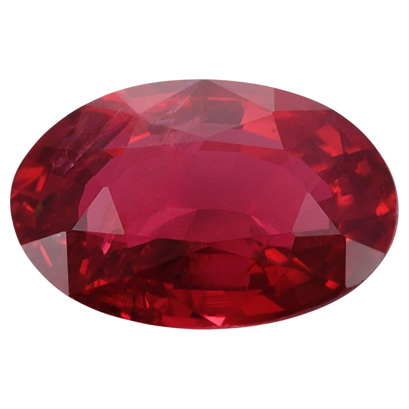 GIA Certified 1.15 Carats Mozambique Ruby  For Sale