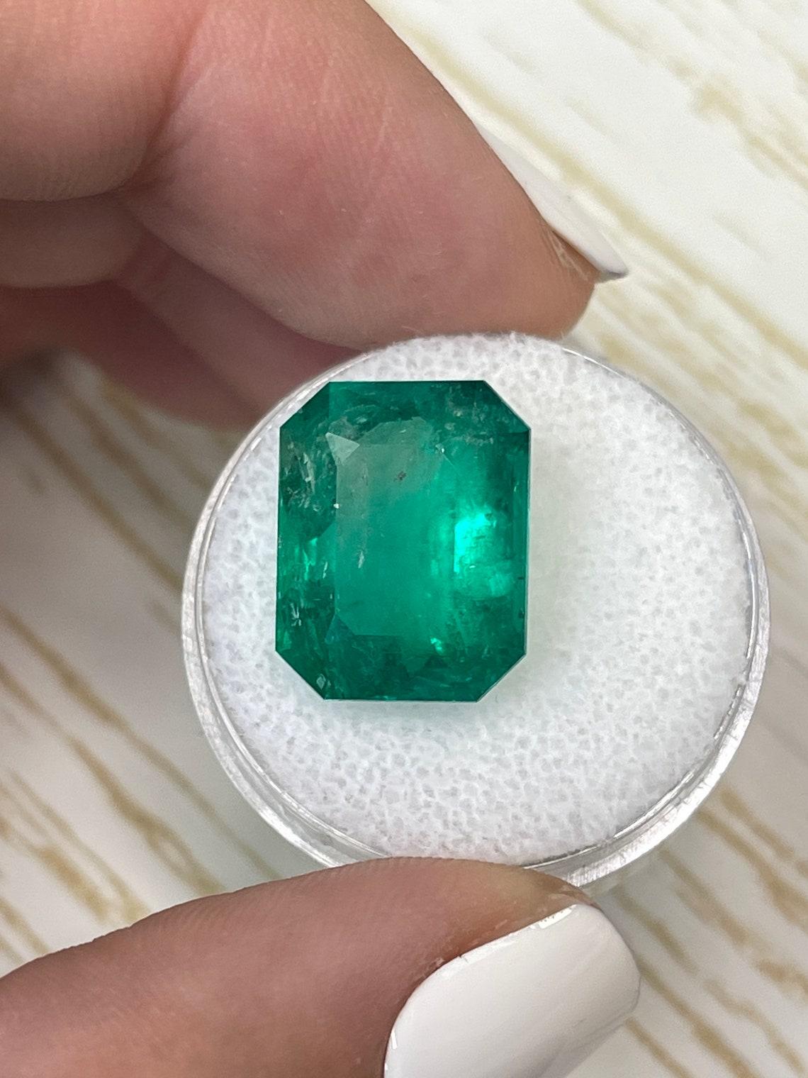 GIA zertifiziert 11,52 Karat feiner Smaragdschliff kolumbianischen Smaragd - Mai-Geburtsstein (Moderne) im Angebot