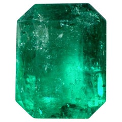 GIA Certified 11.52 Carat Fine Emerald Cut Colombian Emerald - May Birthstone